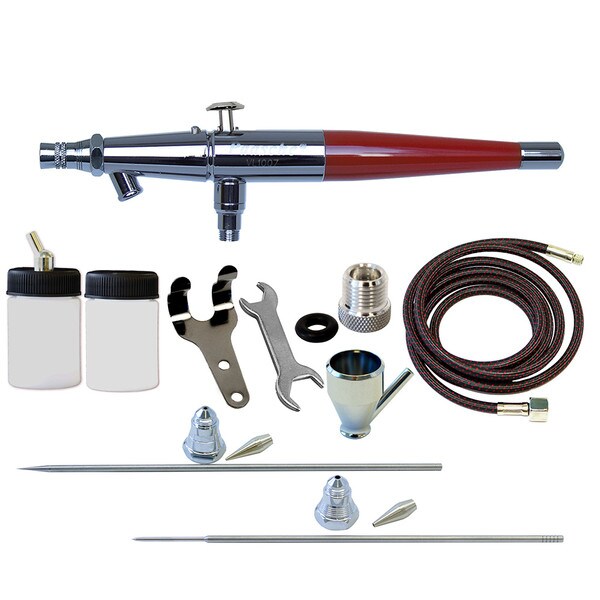 Paasche Airbrush TG-300R Double Action Gravity Feed Airbrush Set &  Compressor w/ Tank